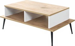 Τραπεζάκι Σαλονιού Sapphire Δρυς / Λευκό SIZAL 100x56x20