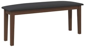 Πάγκος vidaXL 110 cm Καφέ μασίφ ξύλο καουτσούκ