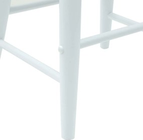 vidaXL Καρέκλες φαγητού 2 pcs Λευκό 46 x 37 x 63 εκ
