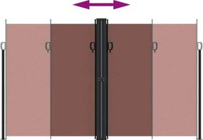 vidaXL Σκίαστρο Πλαϊνό Συρόμενο Καφέ 200 x 1000 εκ.