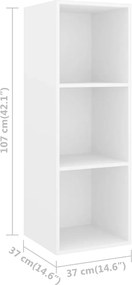 vidaXL Έπιπλα Τηλεόρασης Σετ 3 Τεμαχίων Λευκό από Μοριοσανίδα