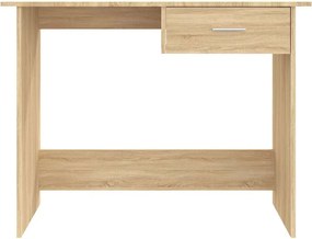 vidaXL Γραφείο Χρώμα Sonoma Δρυς 100 x 50 x 76 εκ. από Επεξ. Ξύλο