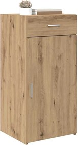 vidaXL Πλαϊνό γραφείο με συρτάρι artisan δρυς 45 x 42,5 x 93 εκ.