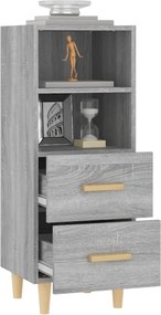 vidaXL Ντουλάπι Γκρι Sonoma 34,5x34x90 εκ. από Επεξεργασμένο Ξύλο