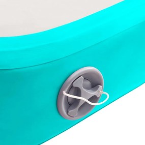 Στρώμα Ενόργανης Φουσκωτό Πράσινο 700x100x15 εκ. PVC με Τρόμπα - Πράσινο