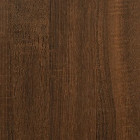 vidaXL Δισκοθήκη Καφέ Δρυς 84,5x38x48 εκ. από Επεξεργασμένο Ξύλο