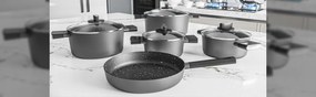 SAUCEPAN SET 9 PCS (EXTRA BOX) BLACK ZLN0942