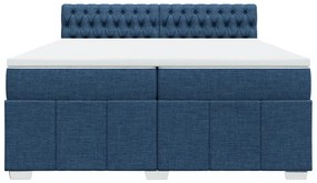 ΚΡΕΒΑΤΙ BOXSPRING ΜΕ ΣΤΡΩΜΑ ΜΠΛΕ 200X200 ΕΚ. ΥΦΑΣΜΑΤΙΝΟ 3287188