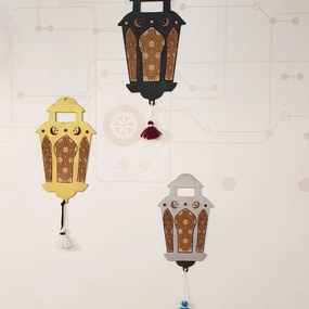 Intra απο ξύλο plywood 3mm-4mm πάχος – ξύλο Φαναριού Κρεμαστό Στολίδι Ραμαζάνι 30x30 cm INTRAVECTRY-MY543628