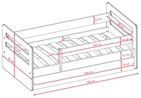 Παιδικό κρεβάτι Tomi-140 x 80