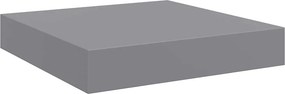 vidaXL Ράφια Τοίχου 4 τεμ. Γκρι 23x23,5x3,8 εκ. MDF