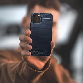 Θήκη Σιλικόνης Sonique Carbon Brushed Samsung Galaxy S21 Plus Μπλέ
