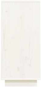 vidaXL Ντουλάπι Κονσόλα Λευκό 60 x 34 x 75 εκ. από Μασίφ Ξύλο Πεύκου