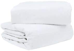 vidaXL Κουβέρτα 2 σε 1 Λευκό 240 x 260 εκ. Φτερό