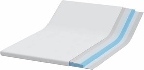 vidaXL Στρώμα επικάλυψης Λευκό 140 x 200 cm Ζακάρ ύφασμα