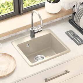 vidaXL Σιντρινο Μπεζ 470 x 440 mm Γρανίτης
