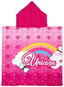 Πόντσο Θαλάσσης Quick Dry Unicorn 24 50X100 Pink 100% Microfiber - DIMcol