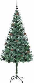 vidaXL Τεχνητό Χριστουγεννιάτικο Δέντρο Πράσινο 180 cm PVC και Χάλυβας