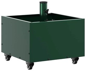 vidaXL Βάση Παρασόλ με Γλάστρα Πράσινο 45 x 45 x 45 cm Ατσάλι
