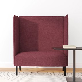 vidaXL Καναπές Υψηλού Πίσω Μπορντό 109x56x121 cm Υφάσματος