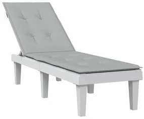 vidaXL Μαξιλάρι Σεζλόνγκ Ανοιχτό Γκρι (75+105) x 50 x 4 εκ. Υφασμάτινη