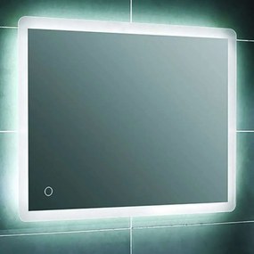 Καθρέπτης Μπάνιου Σκέτος Nora 77-0141 Με Φως Led Touch 50x70cm Clear Gloria Γυαλί