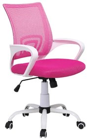 ZITA PLUS A1850-W ΛΕΥΚΟ/ΡΟΖ MESH ΠΟΛΥΘΡΟΝΑ ΓΡΑΦΕΙΟΥ  01.0730