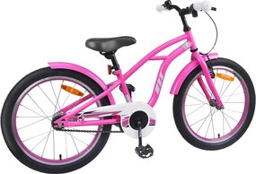 vidaXL Παιδικό Ποδήλατο 22 ίντσες 7-12 Σκούρο ροζ