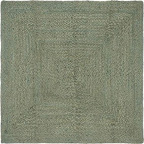 vidaXL Χαλιά χώρου Ορθογώνιος Λαδί 120 x 120 cm Γιούτα
