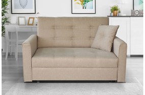 Καναπές - κρεβάτι Vina lax με αποθηκευτικό χώρο, 133x98x85cm, Μπεζ - PL7289