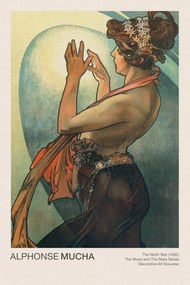 Εκτύπωση έργου τέχνης The North Star (Celestial Art Nouveau / Beautiful Female Portrait) - Alphonse / Alfons Mucha, (26.7 x 40 cm)