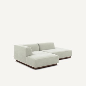 Γωνιακός καναπές αριστερός από βελούδο stonewashed, JACOPO