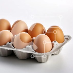 Σετ των 2 Intra Συλλεκτικό Ξύλινο Παζλ Plywood 4mm - Κουτί αυγών σε άσπρο φόντο Σε Ξύλινο Κουτί - Διαστάσεις: 10x10 cm – 25 κομμάτια