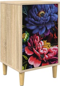 vidaXL Κομοδίνο KIEL Sonoma Δρυς 36 x 33 x 60 εκ Επεξεργασμένο Ξύλο