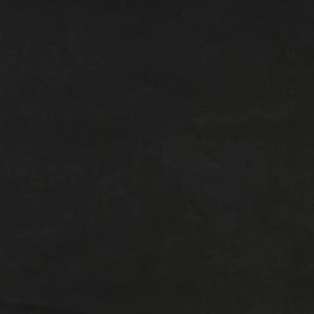 Κεφαλάρι με Πτερύγια Μαύρο 103x16x118/128 εκ. Βελούδινο - Μαύρο