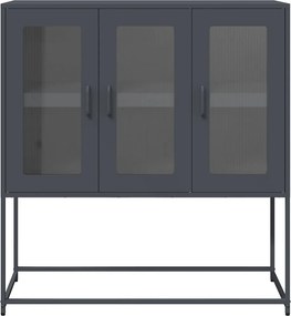 vidaXL Ντουλάπι Ανθρακί 100,5x39x107 εκ. από Χάλυβα Ψυχρής Έλασης