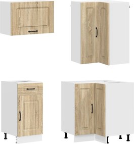 vidaXL Μονάδα κουζίνας KALMAR 8 pcs Sonoma Δρυς Επεξεργασμένο Ξύλο