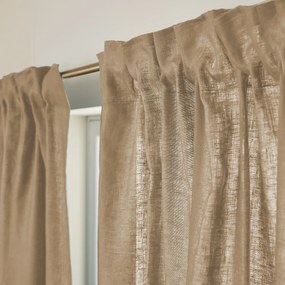 Κουρτίνα από προπλυμένο λινό με χοντρό σιρίτι, Private
