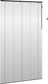 vidaXL Βενετσιάνικη Σκίαση Μαύρο 155 x 250 εκ. 35 mm