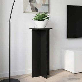 vidaXL Βάση φυτών 2 τεμ. Μαύρο 40 x 40 x 80 cm Επεξεργασμένο Ξύλο