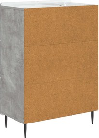 vidaXL Πλαϊνό γραφείο Γκρι Σκυροδέματος 66 x 34,5 x 92 cm