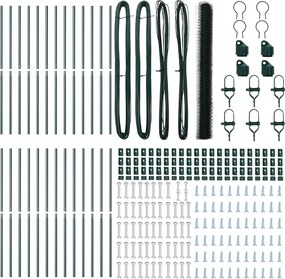 vidaXL Στύλος Περιφράξεων Πράσινο 50 x 1,6 μ (50 mm πλέγμα)