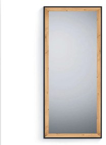 Καθρέπτης Τοίχου Bianka 1610398 70x170cm Natural-Black Mirrors & More Mdf, Glass