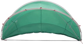 vidaXL Θόλος πισίνας Πράσινο 336 x 322 x 160 εκ.