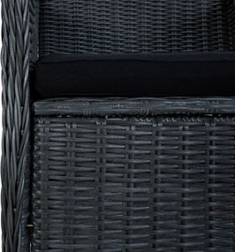 vidaXL Σετ Τραπεζαρίας Κήπου 5 Τεμαχίων Σκούρο Γκρι