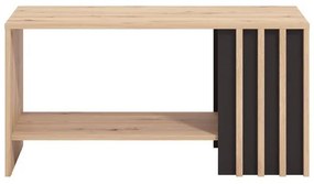 Τραπεζάκι Σαλονιού Laval Artisan Oak - Μαύρο 90x50x46 εκ. 90x50x46 εκ.