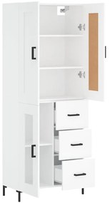 vidaXL Ντουλάπι Λευκό 69,5x34x180 εκ. από Επεξεργασμένο Ξύλο