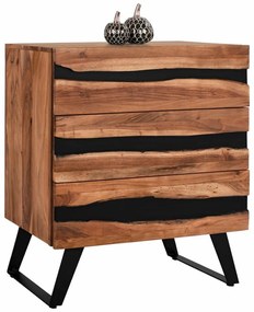 Συρταριέρα Alicia HM8361.11 Από Μασίφ Ξύλο Ακακίας 80x38x86cm Natural