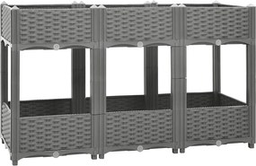 vidaXL Ζαρντινιέρα 120 x 40 x 71 εκ. από Πολυπροπυλένιο