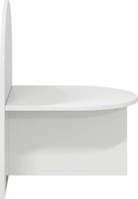 vidaXL Κομοδίνο Γυαλιστερό Λευκό 48 x 49 x 65 εκ.